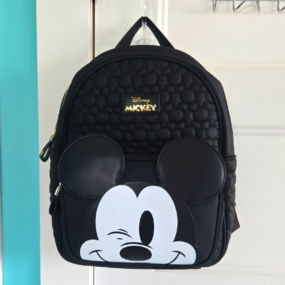 Winking Mickey Mouse NWT Backpack Primark Disney Adjustable Straps New